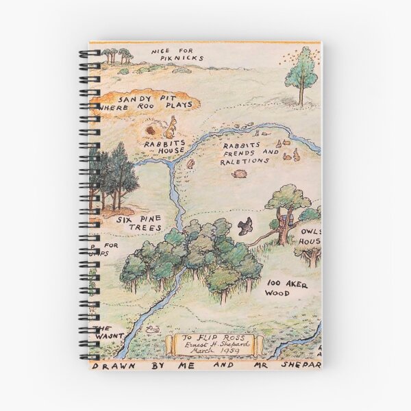 Item preview, 100 Acre Wood map designed and sold by RickE.