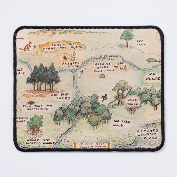 Item preview, 100 Acre Wood map designed and sold by RickE.