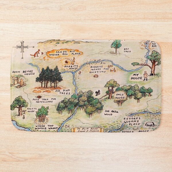 Item preview, 100 Acre Wood map designed and sold by RickE.