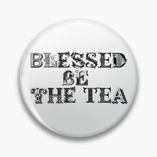 Item preview, ☕ BLESSED BE THE TEA ☕- MIDNIGHT BAROQUE VERSION designed and sold by WheelieGdArt.