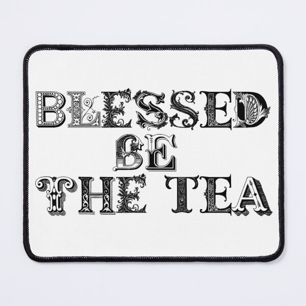 Item preview, ☕ BLESSED BE THE TEA ☕- MIDNIGHT BAROQUE VERSION designed and sold by WheelieGdArt.