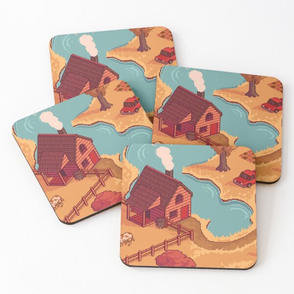 Item preview, Autumn on a Pixel Farm designed and sold by spicynoodleart.