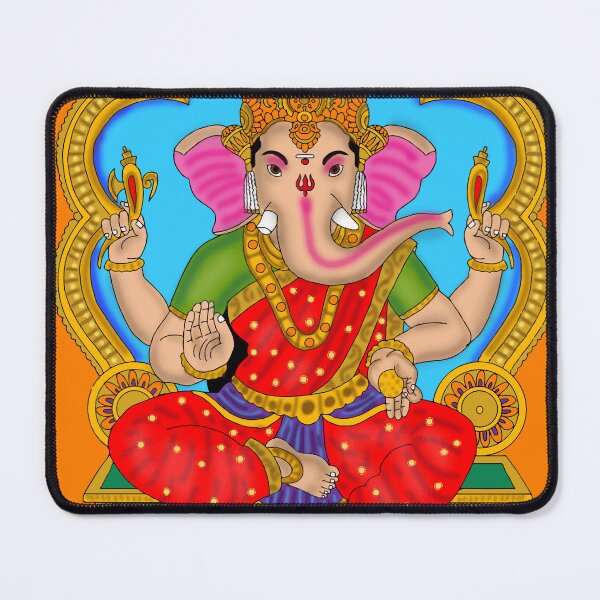 Item preview, Goddess Vinayaki Artwork – Divine Elephant Goddess Spiritual Illustration designed and sold by Harshit_Digital_Arts.