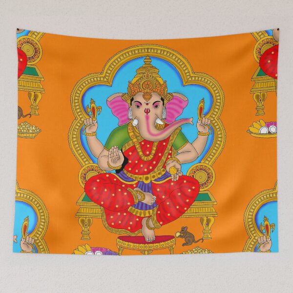 Item preview, Goddess Vinayaki Artwork – Divine Elephant Goddess Spiritual Illustration designed and sold by Harshit_Digital_Arts.