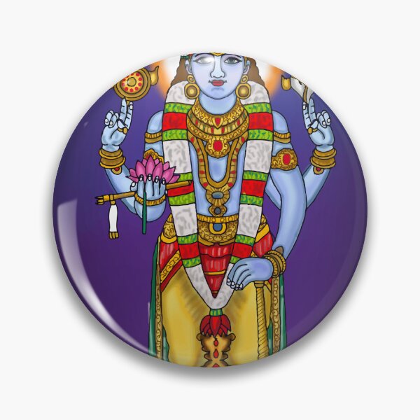 Item preview, Lord Vishnu Divine Artwork – Preserver of Universe Hindu Illustration designed and sold by Harshit_Digital_Arts.