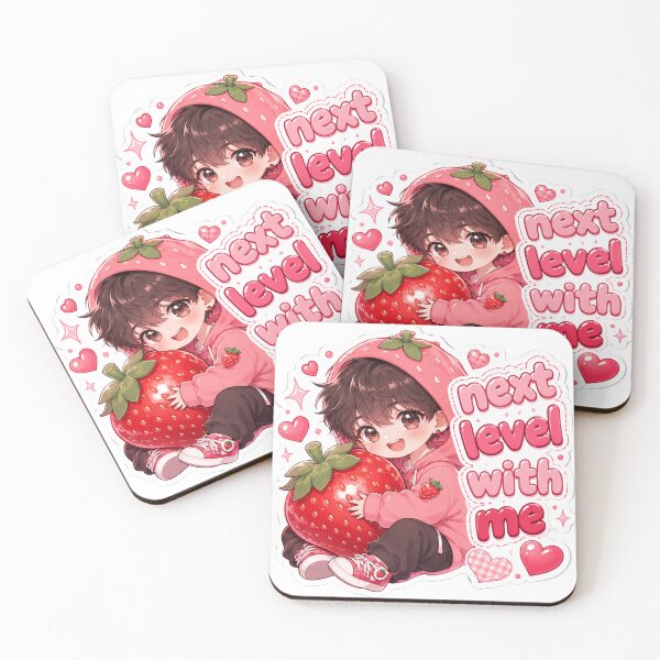 Item preview, Cute Strawberry Hoodie Boy Sticker – Kawaii Anime Aesthetic Art designed and sold by Sidra digital art 8277237.