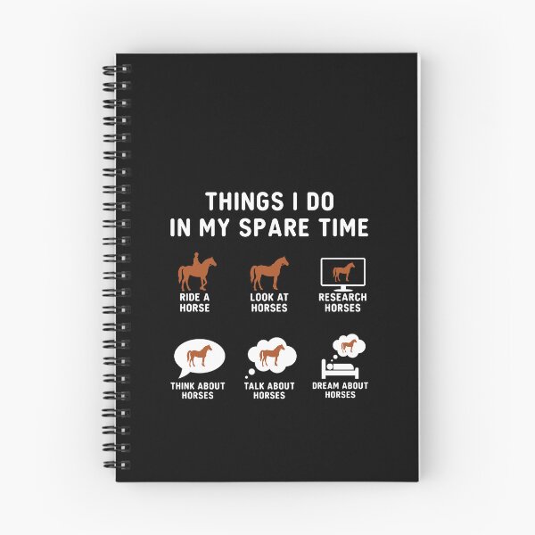 Item preview, Things I Do In My Spare Time Funny Horse Riding Equestrian designed and sold by Antdoodle.
