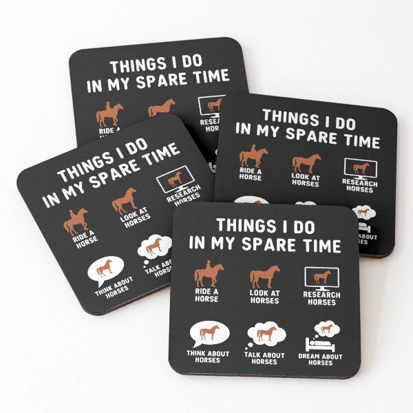 Item preview, Things I Do In My Spare Time Funny Horse Riding Equestrian designed and sold by Antdoodle.