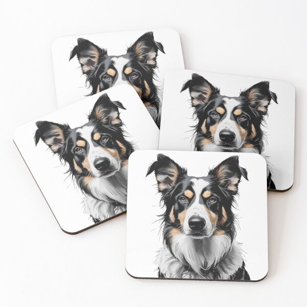 Item preview, Australian Shepherd T-Shirt — Realistic Comic Art Portrait Graphic Tee for Australian Shepherd Owners and Aussie Dog Lovers designed and sold by PaleInk.