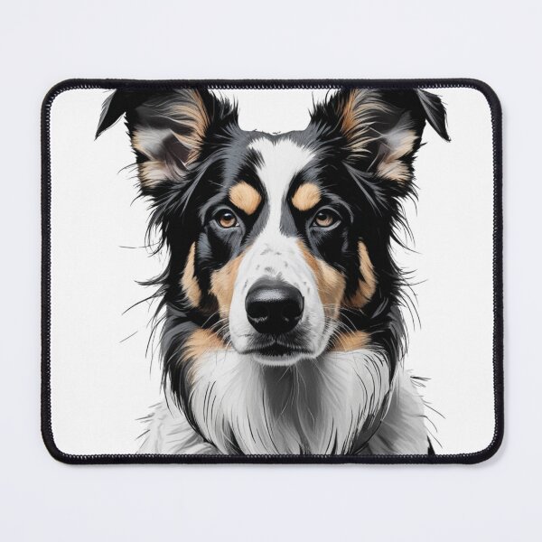 Item preview, Australian Shepherd T-Shirt — Realistic Comic Art Portrait Graphic Tee for Australian Shepherd Owners and Aussie Dog Lovers designed and sold by PaleInk.