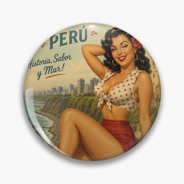 Item preview, Pinup LIMA PERU Variant  designed and sold by PINDROPPA.