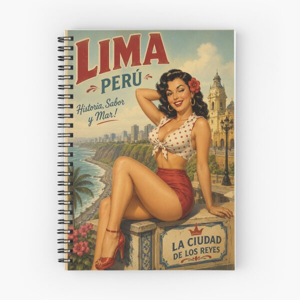 Item preview, Pin-up Lima Perú Variante designed and sold by PINDROPPA.