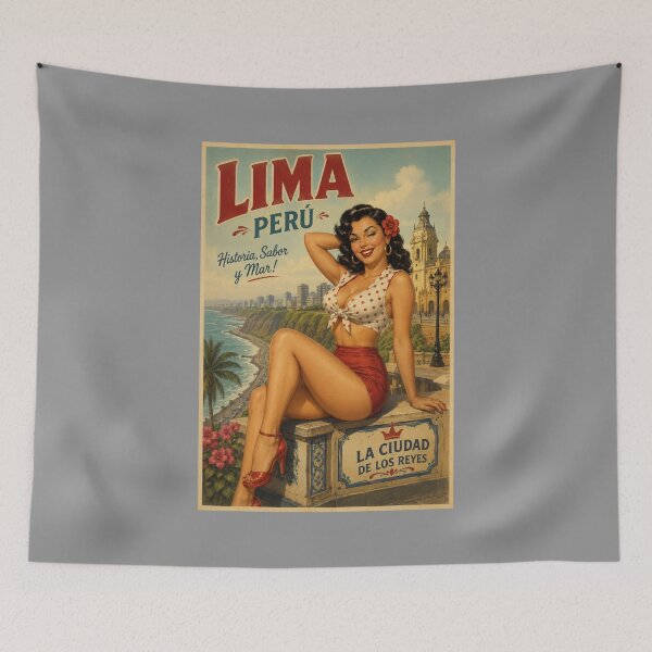Item preview, Pinup LIMA PERU Variant  designed and sold by PINDROPPA.