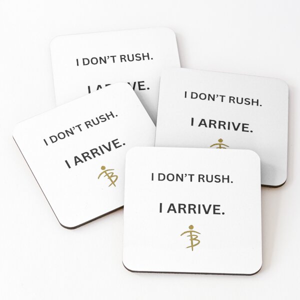 Item preview, I Don’t Rush I Arrive Statement designed and sold by Bastets Treazures.