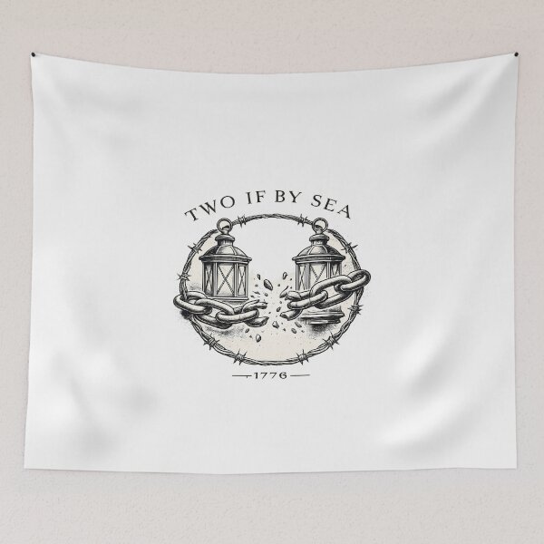 Item preview, Two If By Sea 1776 Paul Revere Ride designed and sold by chattsuede.