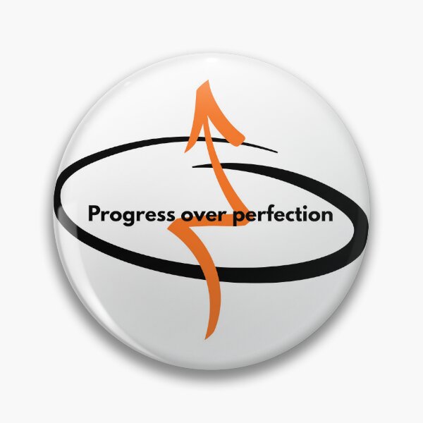 Item preview, Progress Over Perfection Motivational Quote Street Art Style designed and sold by byLizedesigns.