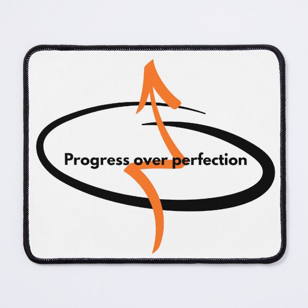 Item preview, Progress Over Perfection Motivational Quote Street Art Style designed and sold by byLizedesigns.