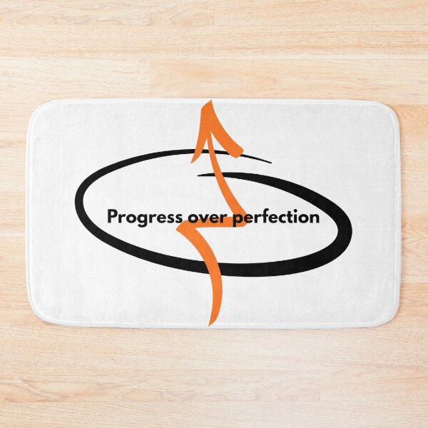 Item preview, Progress Over Perfection Motivational Quote Street Art Style designed and sold by byLizedesigns.