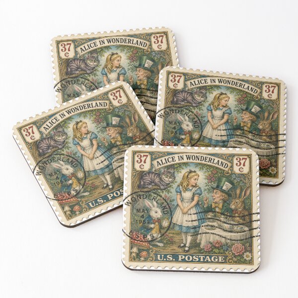 Item preview, Alice In Wonderland Stamp designed and sold by JJSizzleheimer.