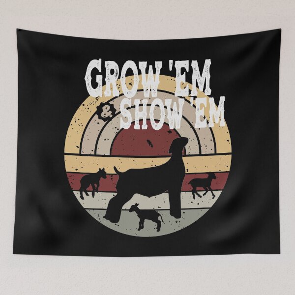 Item preview, Stock Show Goats -Grow Em And Show Em - Livestock Show Animals - Shades Of Grey designed and sold by handsoftime2020.
