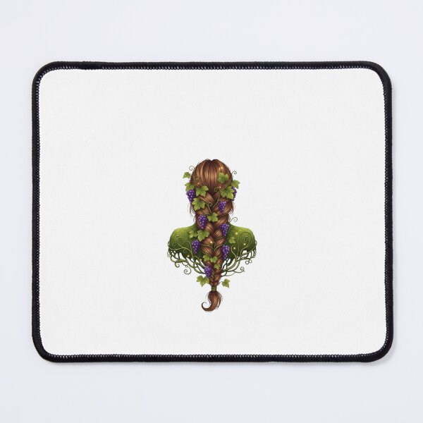 Item preview, Braided Hair Grape Vine Illustration designed and sold by AbanoubStore.