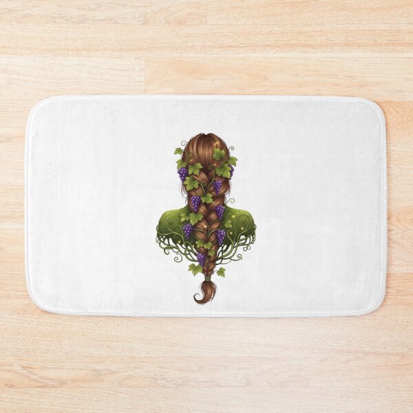 Item preview, Braided Hair Grape Vine Illustration designed and sold by AbanoubStore.
