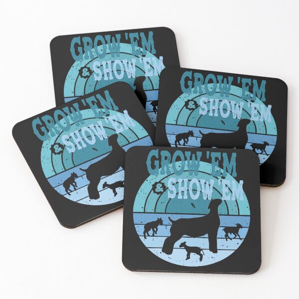 Item preview, Market Goats -Grow Em And Show Em - Livestock Animals - Shades Of Blue designed and sold by handsoftime2020.