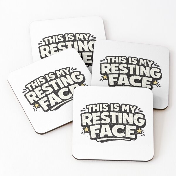 Item preview, This Is My Resting Face – Bold Sarcastic Typography Design designed and sold by TommyArt94.