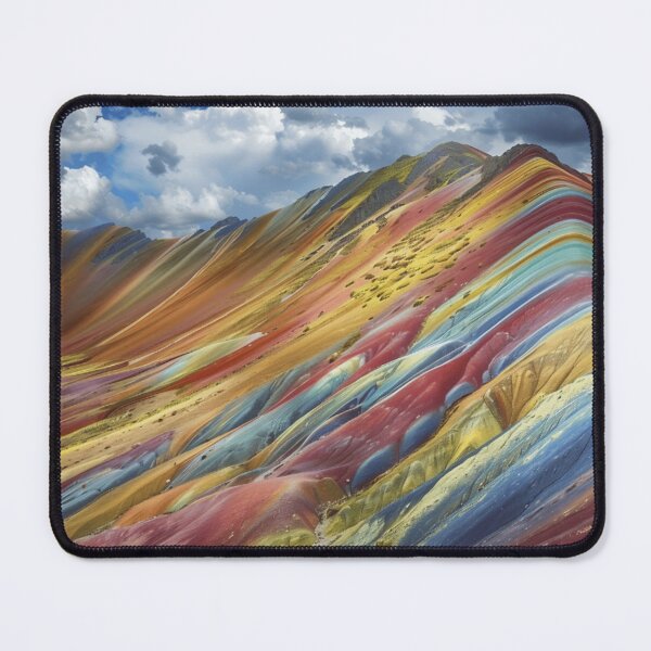 Item preview, Stunning rainbow volcanic mountain landscape designed and sold by dcrc.