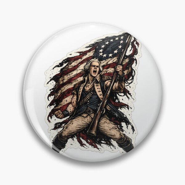 Item preview, George Washington Revolutionary Flag Heroic American History designed and sold by chattsuede.