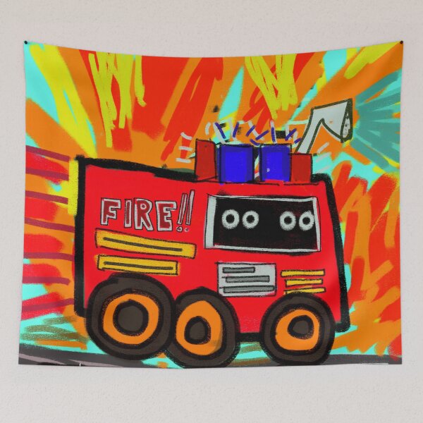 Item preview, Here Comes The Fire Truck designed and sold by Brett Naseby.