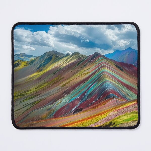 Item preview, Stunning rainbow volcanic mountain landscape designed and sold by dcrc.