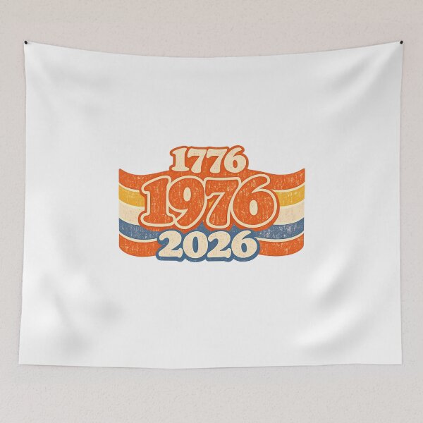 Item preview, Retro American 2026 Anniversary Distressed Flag Commemorative designed and sold by chattsuede.
