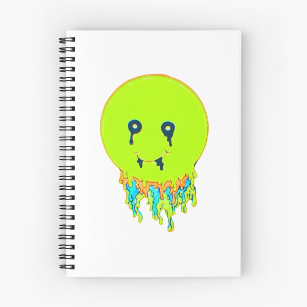 Item preview, Melting Smiley Face with Colors Green designed and sold by abby4doodles.