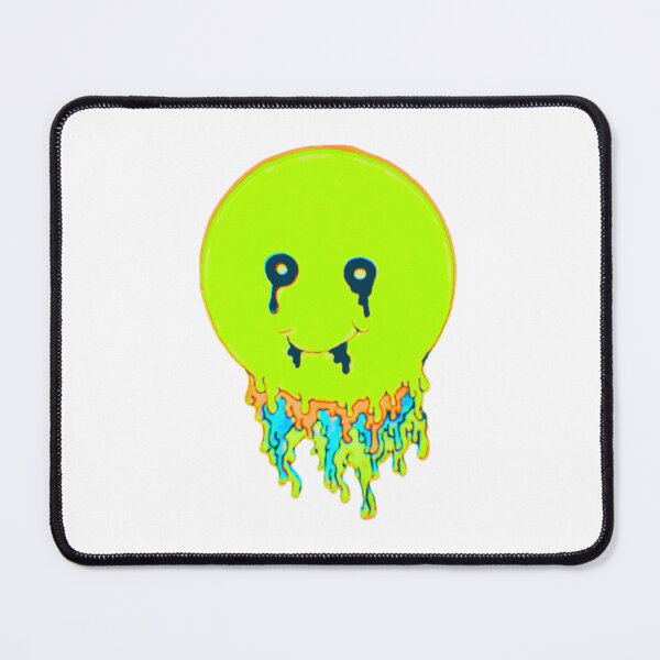Item preview, Melting Smiley Face with Colors Green designed and sold by abby4doodles.