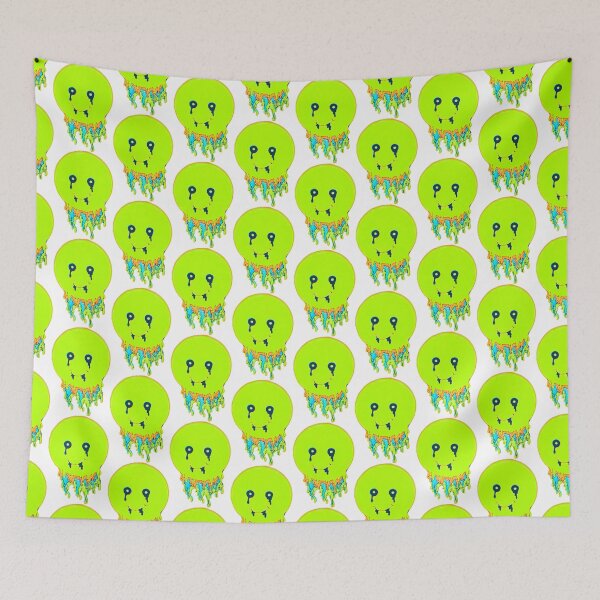 Item preview, Melting Smiley Face with Colors Green designed and sold by abby4doodles.