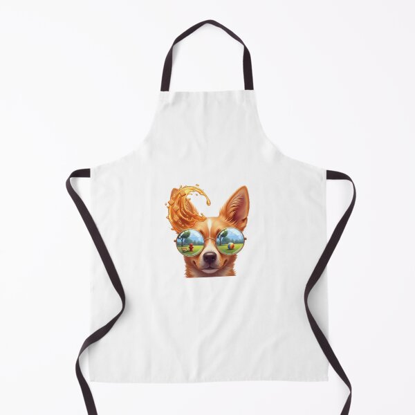 Item preview, Dog Glasses Garden Reflection Illustration designed and sold by AbanoubStore.
