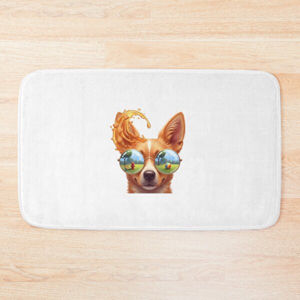 Item preview, Dog Glasses Garden Reflection Illustration designed and sold by AbanoubStore.