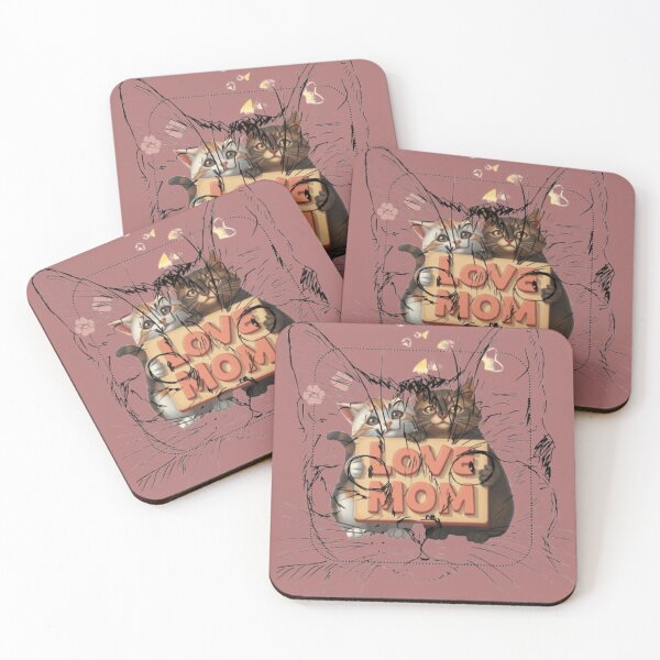 Item preview, Love Mom, I love you Mom, cats and the cat mom! designed and sold by Tama-sirth.
