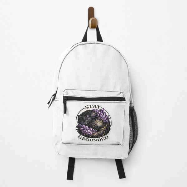 Item preview, Stay Grounded Black Cat Amethyst Kintsugi designed and sold by chattsuede.