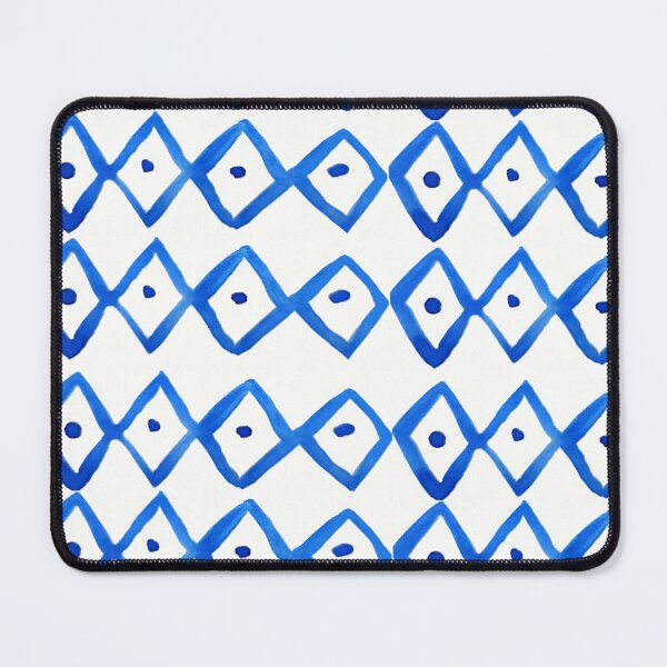 Item preview, Watercolor Squares and Dots (Blue) designed and sold by Designs by Sara Felton.