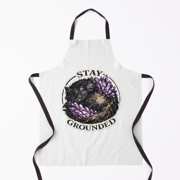 Item preview, Stay Grounded Black Cat Amethyst Kintsugi designed and sold by chattsuede.
