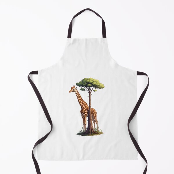 Item preview, Elegant Giraffe Tree Digital Illustration designed and sold by AbanoubStore.
