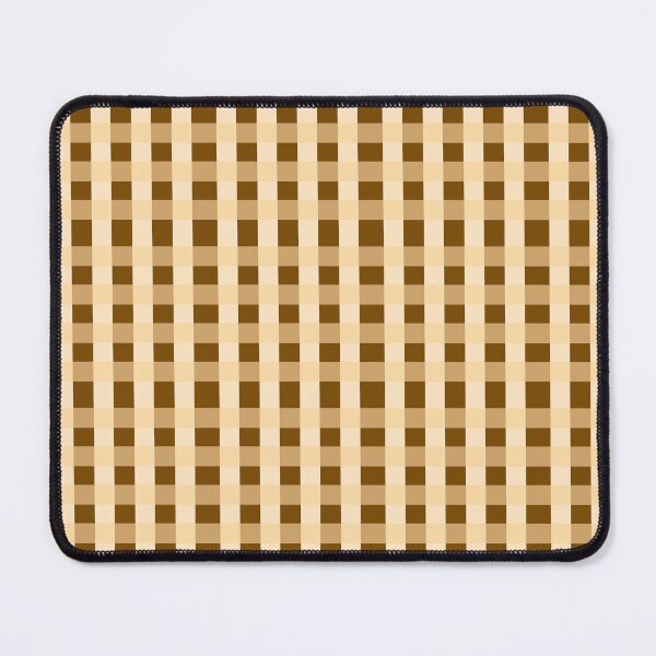 Item preview, brown honey gingham  designed and sold by Made by Badgal.