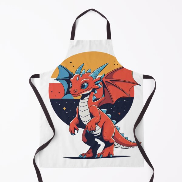 Item preview, Cute Dragon T-Shirt — Retro Chibi Dragon Graphic Tee for Dragon Lovers and Fantasy Art Fans designed and sold by PaleInk.