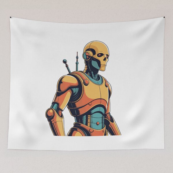 Item preview, Retro Robot T-Shirt — Vintage Sci-Fi Robot Graphic Tee for Science Fiction and Technology Lovers designed and sold by PaleInk.