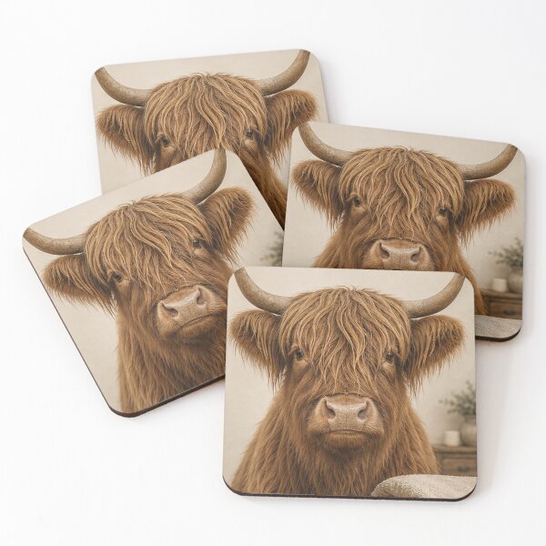 Item preview, Highland Cow Bathroom Patrol Funny Wall Art designed and sold by BrentonAndCo.