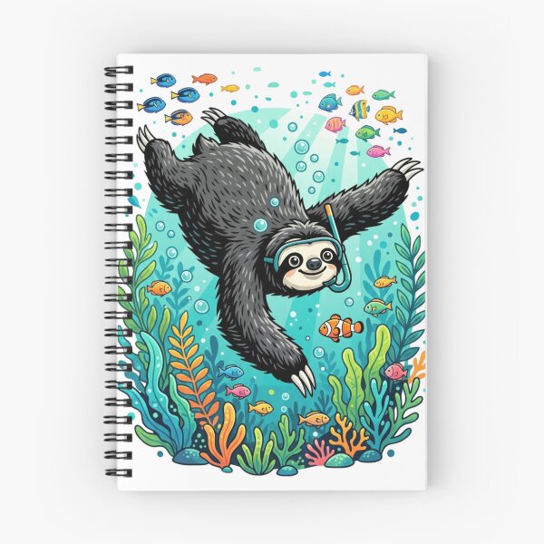 Item preview, The diving sloth designed and sold by PP&RAINBOW SHOP.