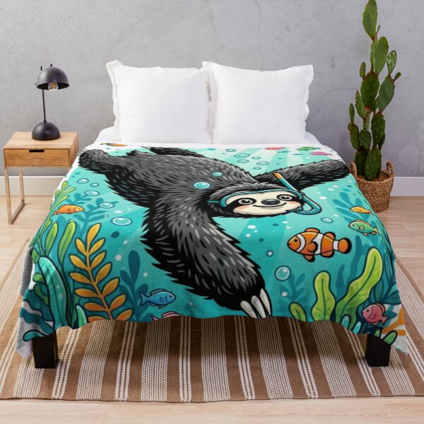 Item preview, The diving sloth designed and sold by PP&RAINBOW SHOP.