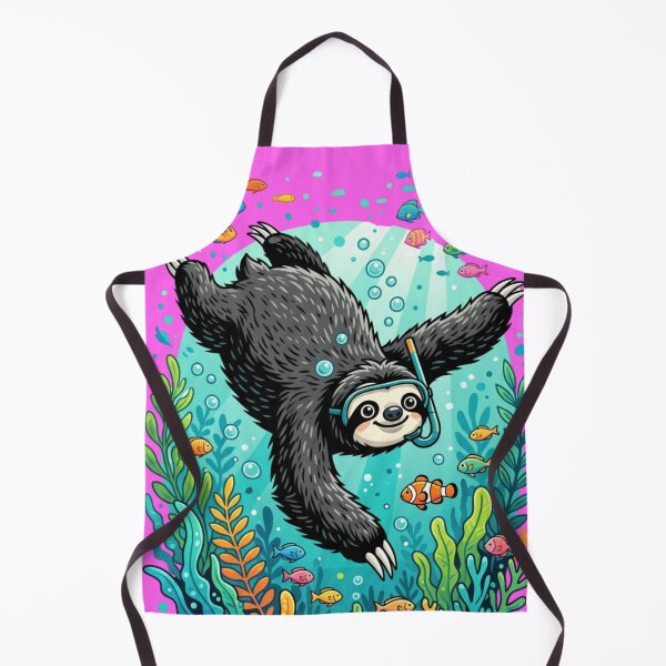 Item preview, The diving sloth designed and sold by PP&RAINBOW SHOP.